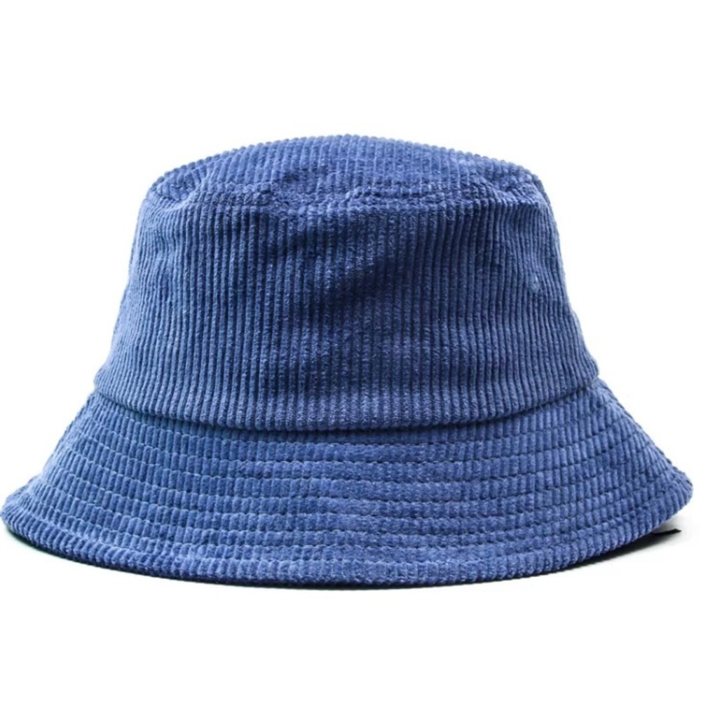 Urban Outfitters Corduroy Bucket Hat Blue NEW Unisex Mens Women’s OS Teen Adult